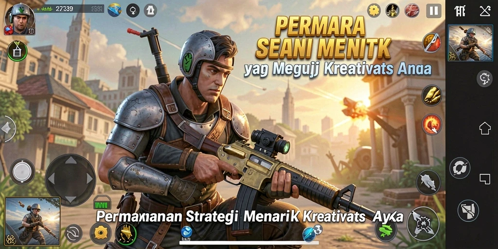 Screenshot gameplay 2739 dengan strategi epik yang ditampilkan.