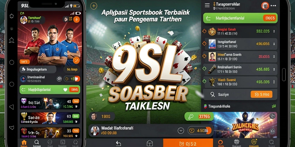 Tampilan UI intuitif aplikasi 9SL untuk taruhan Sportsbook.
