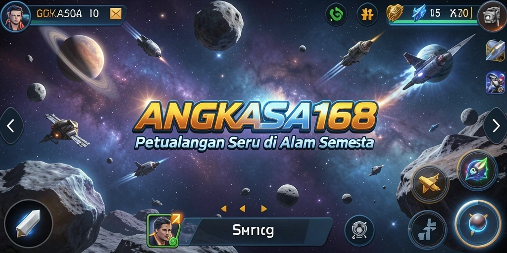 Tampilan gameplay yang menampilkan eksplorasi luar angkasa.