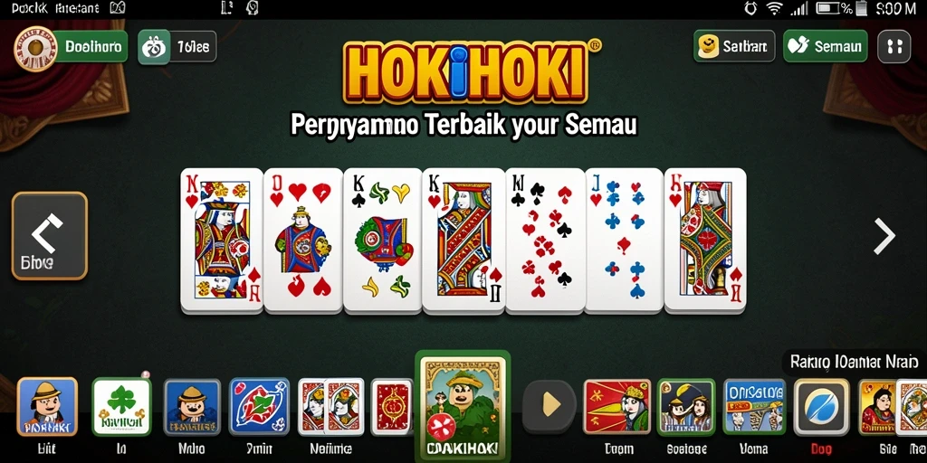 Screenshot HOKIHOKI menunjukkan suasana permainan Domino yang mendebarkan.