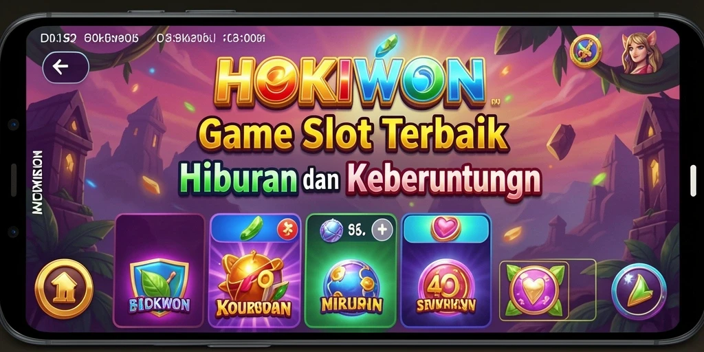 Tampilan gameplay <strong>HOKIWON</strong> yang menawan dengan tema slot yang beragam.