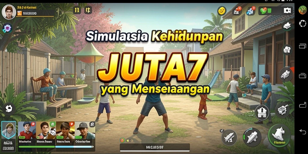 Tangkapan layar JUTA7 menunjukkan aksi seru dalam gameplay Simulation.
