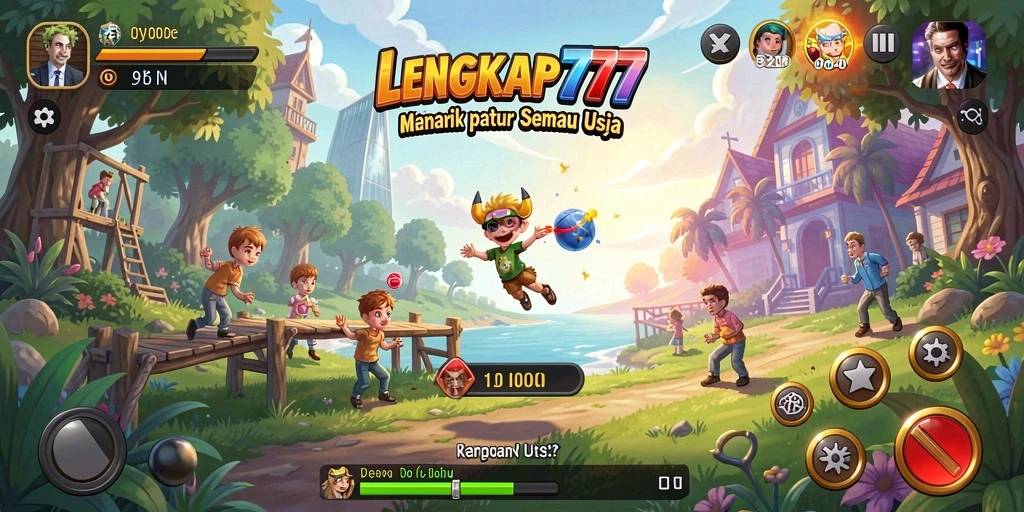 Tampilan gameplay LENGKAP777 yang memukau dan adiktif.