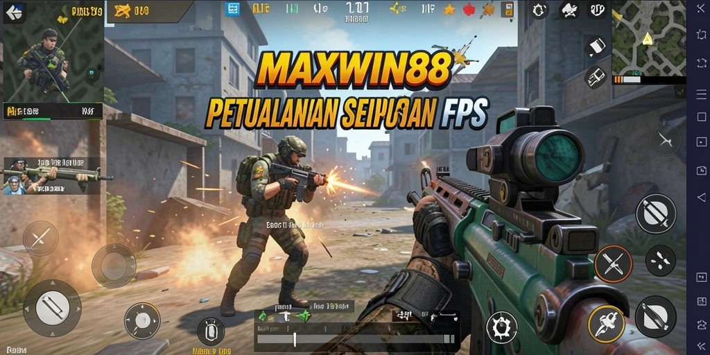 Tangkapan layar gameplay keren dari MAXWIN88 dengan pertempuran intens.