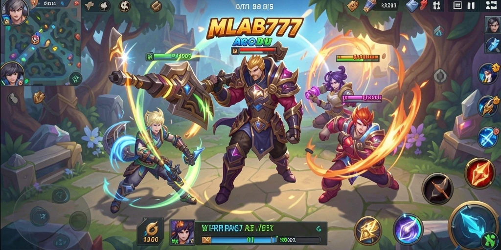 Gameplay MLBB777 yang seru dengan grafis menarik.