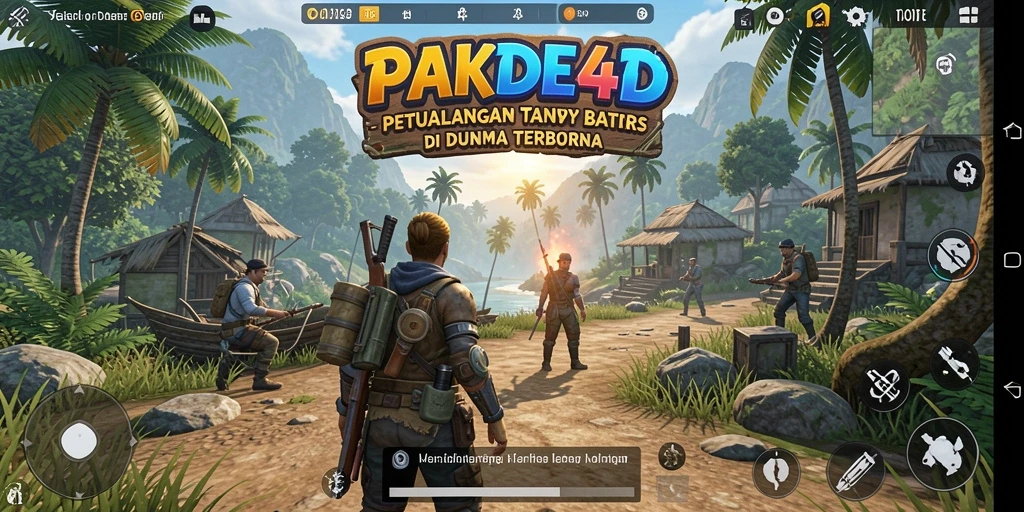 Tangkapan layar menunjukkan petualangan mendebarkan dalam dunia PAKDE4D.