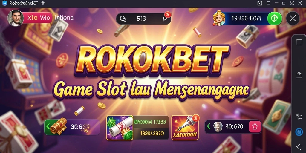 Gameplay seru ROKOKBET dengan tampilan visual memukau.