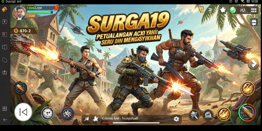 Gameplay SURGA19 yang menegangkan dan penuh aksi.