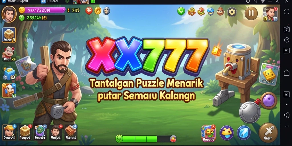 Tampilan gameplay XXX777 yang menarik dan menantang puzzle.
