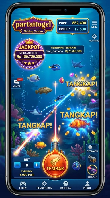 Tampilan antarmuka aplikasi partaitogel yang user-friendly.